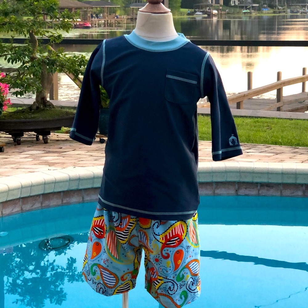 Boy’s Cabana Life Rash Guard Set